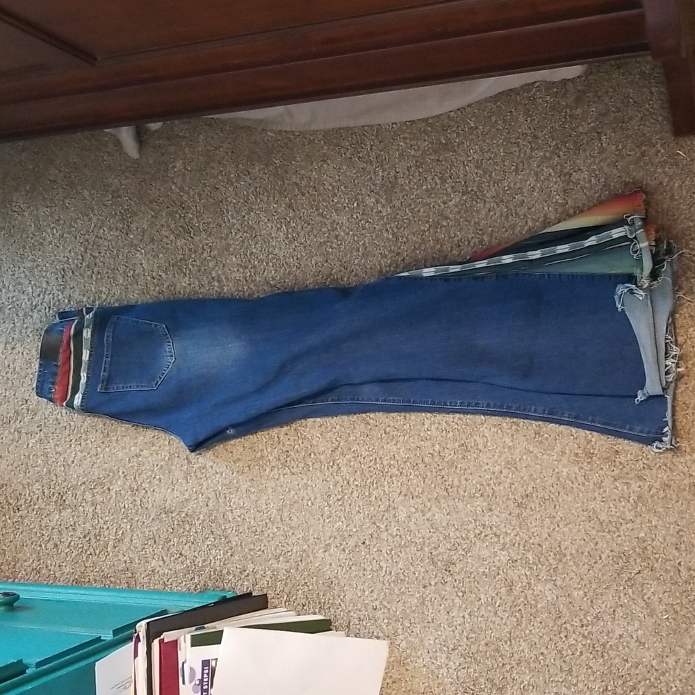 L&B printed aztec bell bottoms size 6